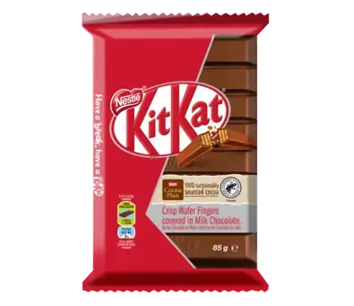KitKat 8 Finger Milk Chocolate Slab 85g - front