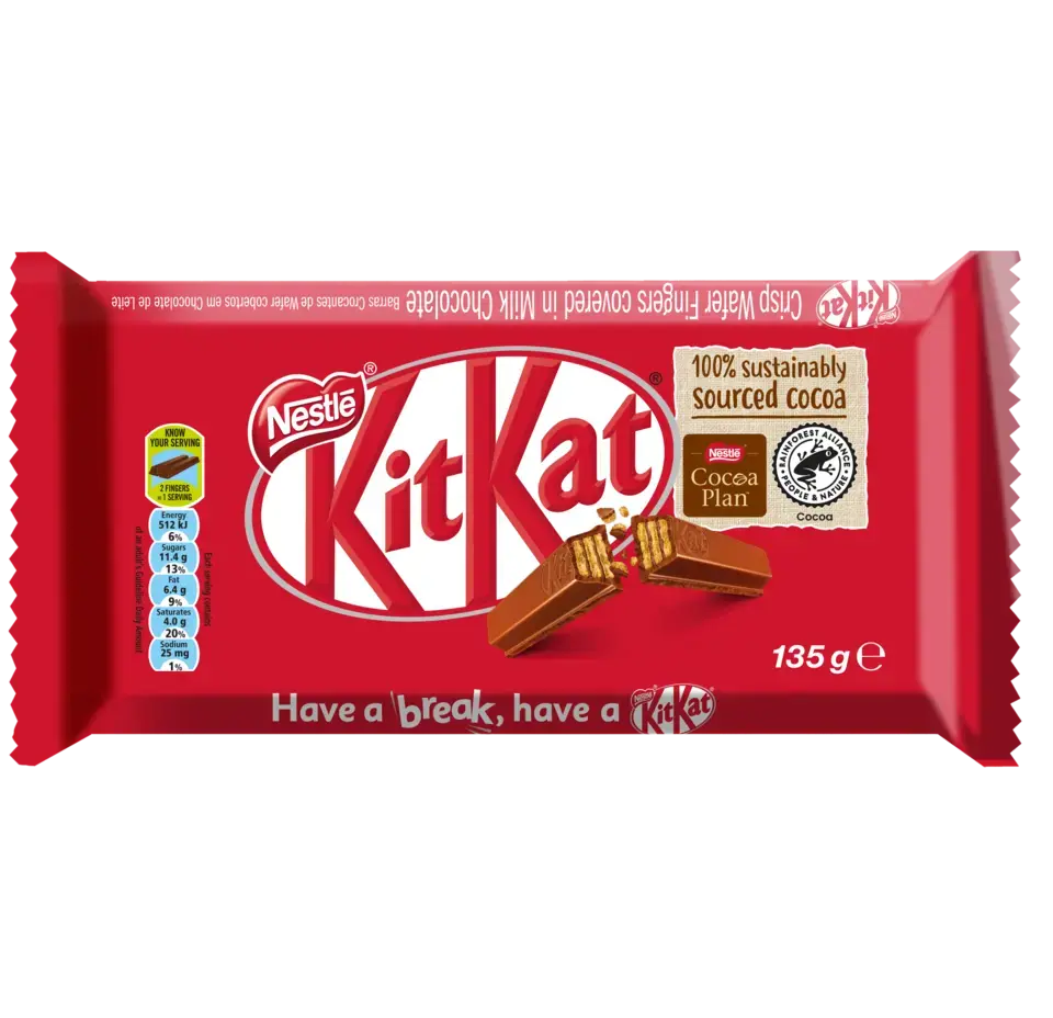 KitKat 11 Finger Milk Chocolate Slab 135g - front